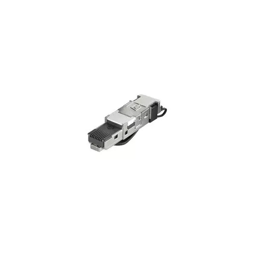 Weidmüller 1132050000 IE-PS-RJ45-FH-BK-B RJ45 csatlakozódugó, szerszám nélkül szerelhető, Cat.6<sub>A</sub> / E osztály<sub>A</sub> (ISO/IEC 11801 2010), 8 eres, EIA/TIA T568 B