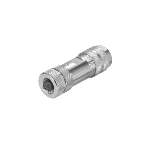 Weidmüller 1258930000 SAIBM-8/9S-M12 Szabadon konfekcionálhat hüvely, M12, Hüvely (mama) , egyenes