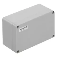   Weidmüller 1305880000 KLIPPON POK 122209 Klippon POK (polyester empty enclosure), Üres ház, Magasság: 120 mm, Szélesség: 220 mm, Mélység: 90 mm, Anyag: üvegszál erősítésű poliészter, kezeletlen, polírozott, Ezüstszürke