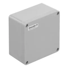  Weidmüller 1305890000 KLIPPON POK 161609 Klippon POK (polyester empty enclosure), Üres ház, Magasság: 160 mm, Szélesség: 160 mm, Mélység: 90 mm, Anyag: üvegszál erősítésű poliészter, kezeletlen, polírozott, Ezüstszürke