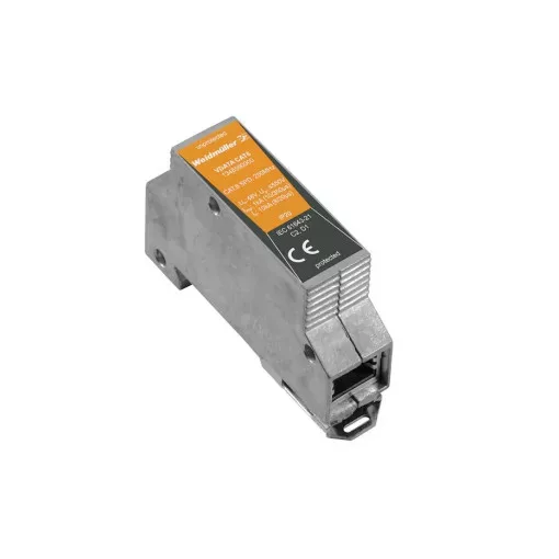 Weidmüller 1348590000 VDATA CAT6 Adatátviteli túlfeszültség-levezető, Kalapsín-rögzítés, Túlfeszültség-védelem, 1 A, According to IEC61643-21