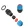 Weidmüller 1461070000 VG M25 EXI BL VG Exi 4J (Ex plastic cable gland 4J Exi), Tömszelence, M 25, 10 mm, OD min. 13 - OD max. 18 mm, IP54, IP66, IP67, IP68 - 5 bar (30 min.), Poliamid 6