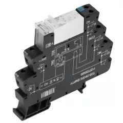   Weidmüller 1479810000 TRS 24VDC 1NO HCP TERMSERIES, Relék, Érintkezők száma: 1 Záróérintkező AgSnO2 + W, Névleges vezérlőfeszültség: 24 V DC ±20 %, Folytonos áram: 16 A, Csavaros csatlakozás