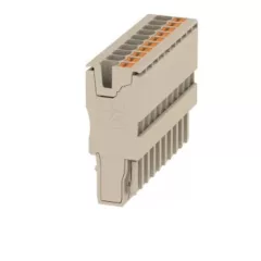   Weidmüller 1513770000 APG 2.5/10 Dugók, 2.5 mm2;, 800 V, 24 A, Pólusszám: 10, Sötétbézs