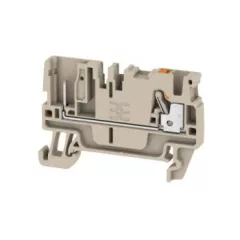   Weidmüller 1513970000 APGTB 2.5 FT 2C/1 Átvezető sorkapocs, PUSH IN, 2.5 mm2;, 800 V, 24 A, Sötétbézs