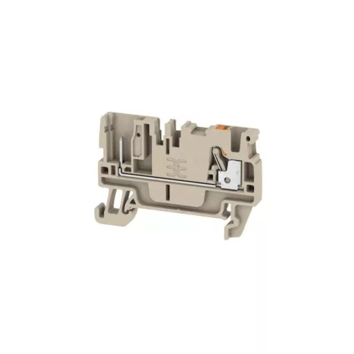 Weidmüller 1513970000 APGTB 2.5 FT 2C/1 Átvezető sorkapocs, PUSH IN, 2.5 mm2;, 800 V, 24 A, Sötétbézs