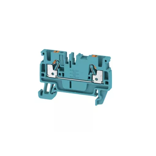 Weidmüller 1521880000 A2C 2.5 BL Átvezető sorkapocs, PUSH IN, 2.5 mm2;, 800 V, 24 A, Kék
