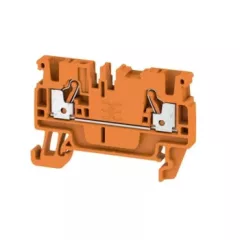   Weidmüller 1521930000 A2C 2.5 OR Átvezető sorkapocs, PUSH IN, 2.5 mm2;, 800 V, 24 A, Narancssárga