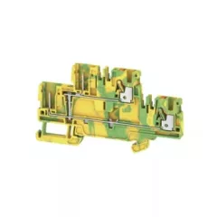   Weidmüller 1548160000 APGTB 2.5 2T PE 4C/2 Földelő sorkapcsok, PUSH IN, 2.5 mm2;, 800 V, zöld / sárga