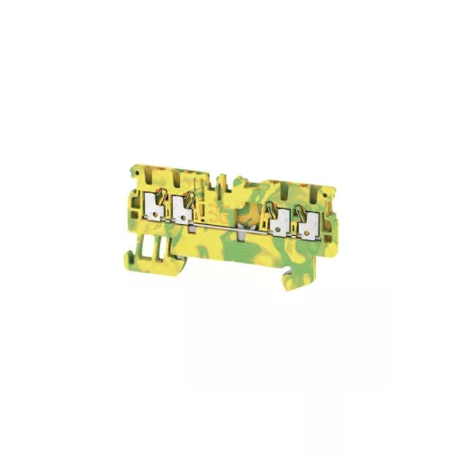 Weidmüller 1552660000 A4C 1.5 PE Földelő sorkapcsok, PUSH IN, 1.5 mm2;, zöld / sárga