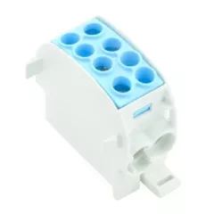   Fővezetéki leágazó sorkapocs 080210-1-3 / 1561640000 kék, 2x35 + 2x25 mm2, HLAK 35/25 1/2 - WPD 102 2X35/2X25 BL, sorolható, alumínium és réz vezetékhez