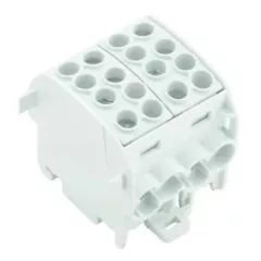   Fővezetéki leágazó sorkapocs 080220-0-3 / 1561730000 szürke, 4x35 + 4x25 mm2, HLAK 35/25-D - WPD 202 2X70/2X50 GY, sorolható, alumínium és réz vezetékhez