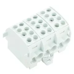   Weidmüller 1561740000 Feed-through terminal block W-sorozat, Elosztótömb, Névleges keresztmetszet: Csavaros csatlakozás, Tartósínek / szerelőlapok