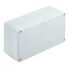   Weidmüller 1565280000 KLIPPON K51 Klippon K (aluminium empty enclosure), Üres ház, Alumínium ház, Magasság: 120 mm, Szélesség: 220 mm, Mélység: 81 mm, Anyag: Alumínium AlSi12, kezeletlen, Ezüst