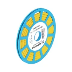   Weidmüller 1568251505 CLI C 1-3 GE/SW 1 CD CableLine, Vezeték és kábeljelölők, 2.5 - 5 mm, 3 x 4.2 mm, Sárga