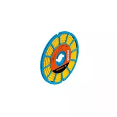   Weidmüller 1568251637 CLI C 1-3 GE/SW A CD CableLine, Vezeték és kábeljelölők, 2.5 - 5 mm, 3 x 4.2 mm, Sárga