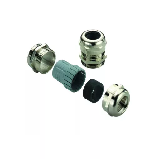 Weidmüller 1569100000 VG 16-MS68 Fém tömszelence VG MS (standard brass cable gland), Tömszelence, PG 16, 6.5 mm, OD min. 10 - OD max. 14 mm, IP54, IP66, IP67, IP68 - 5 bar (30 min.), IP69K, Sárgaréz, nikkelezett