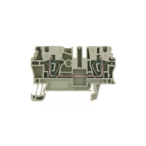 Weidmüller 1608510000 ZDU 2.5 Átvezető sorkapocs, Húzórugós csatlakozás, 2.5 mm2;, 800 V, 24 A, Sötétbézs ( WEIDMÜLLER 1608510000 )