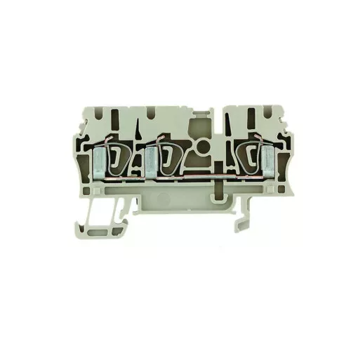 Weidmüller 1608540000 ZDU 2.5/3AN Átvezető sorkapocs, Húzórugós csatlakozás, 2.5 mm2;, 800 V, 24 A, Sötétbézs ( WEIDMÜLLER 1608540000 )