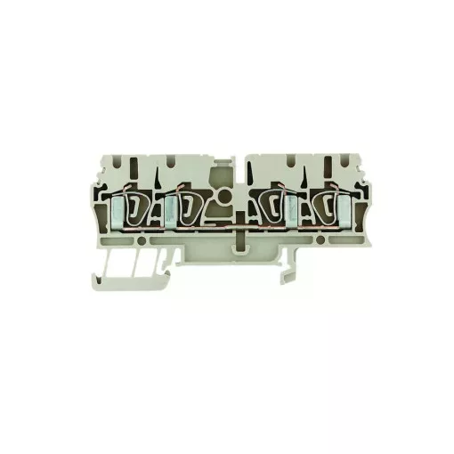 Weidmüller 1608570000 ZDU 2.5/4AN Átvezető sorkapocs, Húzórugós csatlakozás, 2.5 mm2;, 800 V, 24 A, Sötétbézs ( WEIDMÜLLER 1608570000 )