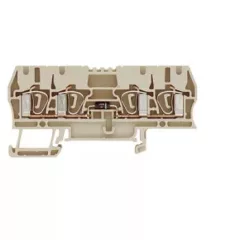   Weidmüller 1650340000 ZDU 2.5/2X2AN/D+ Z-sorozat, Csatlakozóelem-sokapocs, Átvezető sorkapocs, Névleges keresztmetszet: 2.5 mm2;, Húzórugós csatlakozás, Bézs ( WEIDMÜLLER 1650340000 )