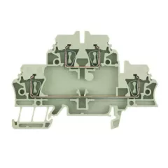   Weidmüller 1674300000 ZDK 2.5 Átvezető sorkapocs, Kétemeletes sorkapocs, Húzórugós csatlakozás, 2.5 mm2;, 500 V, 20 A, Bézs ( WEIDMÜLLER 1674300000 )