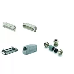   Weidmüller 1712530000 HDC-KIT-HE 24.130 Nehézcsatlakozó készlet HDC-készletek-Nagy igénybevételre tervezett csatlakozók, Készlet, HE, Méret: 8, Pólusok: 24, Csavaros csatlakozás, 500 V, 16 A, alumínium présöntvény, PG 21