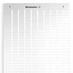   Weidmüller 1724150001 LM MT300 17X9 SI LaserMark, Készülékjelölők, 9 x 17.8 mm, Ezüst