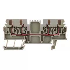   Weidmüller 1775580000 ZDU 1.5/4AN Átvezető sorkapocs, Húzórugós csatlakozás, 1.5 mm2;, 500 V, 17.5 A, Sötétbézs ( WEIDMÜLLER 1775580000 )
