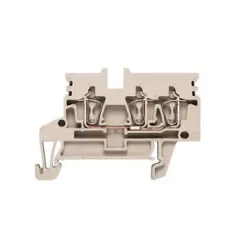   Weidmüller 1933720000 ZDU 2.5N/3AN Átvezető sorkapocs, Húzórugós csatlakozás, 2.5 mm2;, 800 V, 24 A, Sötétbézs ( WEIDMÜLLER 1933720000 )