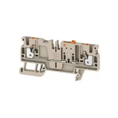   Weidmüller 1989800000 ADT 2.5 2C Mérő-bontó sorkapocs, PUSH IN, 2.5 mm2;, 500 V, 20 A, Sötétbézs