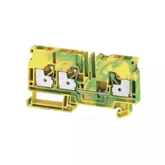   Weidmüller 1991850000 A3C 6 PE Földelő sorkapcsok, PUSH IN, 6 mm2;, zöld / sárga