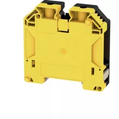   Weidmüller 2000080000 WDU 50N GE/SW Átvezető sorkapocs, Csavaros csatlakozás, 50 mm2;, 1000 V, 150 A, Sárga, Fekete