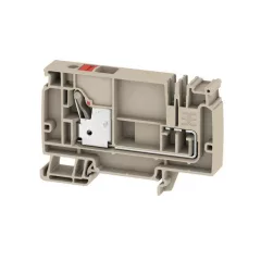   Weidmüller 2428910000 AAP21 10 LO RD Tápkapocs, PUSH IN, 10 mm2;, 250 V, 57 A, Sötétbézs