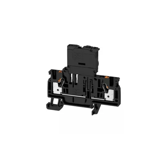 Weidmüller 2429860000 AFS 4 2C BK Biztosítós sorkapcsok, PUSH IN, 4 mm2;, 250 V, 6.3 A, Fekete