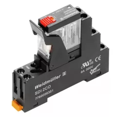   Weidmüller 2476920000 DRIKIT 24VAC 2CO LD/PB D-SERIES DRI, Relék, Érintkezők száma: 2 Váltóérintkező vizsgálógombbal AgNi, Névleges vezérlőfeszültség: 24 V AC, Folytonos áram: 5 A, Csavaros csatlakozás