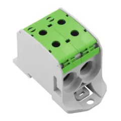   Weidmüller 2502720000 WPD 231 2X95/2X95 GN W-sorozat, Elosztótömb, Névleges keresztmetszet: 95 mm2;, Tartósínek / szerelőlapok
