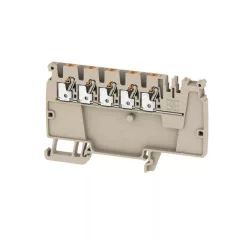   Weidmüller 2503880000 AAP12 2.5 LI OR Moduláris elosztó sorkapcsok, PUSH IN, 2.5 mm2;, 800 V, 24 A, Sötétbézs