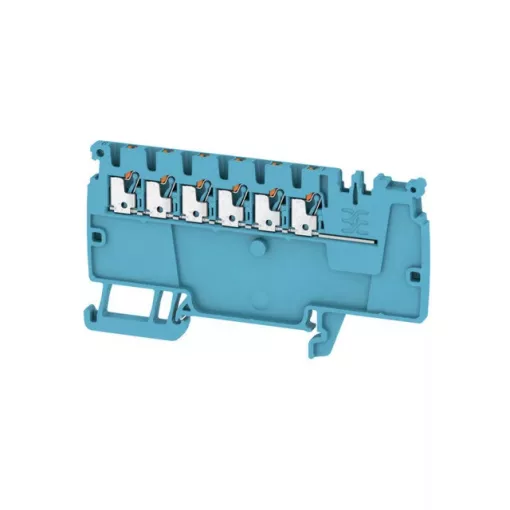 Weidmüller 2522870000 AAP11 1.5 LI BL/OR Moduláris elosztó sorkapcsok, PUSH IN, 1.5 mm2;, 500 V, 17.5 A, Kék