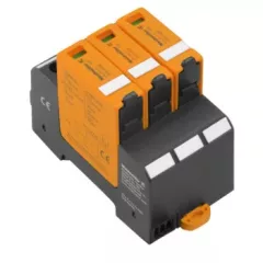   Weidmüller, 2530550000, DC túlfeszültség levezető szolár napelemes (PV) rendszerekhez ( cserélhető betétes ) 3 pólus, C (T2) fokozatú, távjelzés nélkül, VPU PV II 3 1000 solar (WEIDMÜLLER 2530550000)