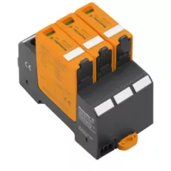   Weidmüller, 2530640000, DC túlfeszültség levezető szolár napelemes (PV) rendszerekhez ( cserélhető betétes ) 3 pólus, C (T2) fokozatú, távjelzés nélkül, VPU PV II 3 1500 solar (WEIDMÜLLER 2530640000)