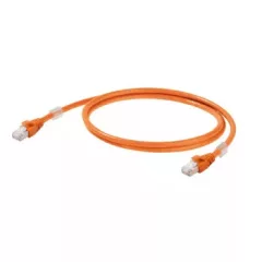   Weidmüller 2563810030 IE-C6FP8LO0030M40M40-O Patchkábel, RJ45 IP 20, RJ45 IP 20, Cat.6<sub>A</sub> / E osztály<sub>A</sub> (ISO/IEC 11801 2010), LSZH, 3 m