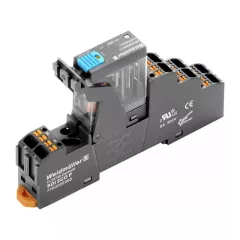   Weidmüller 2576190000 DRIKITP 24VDC 2CO LD/PB D-SERIES DRI, Relék, Érintkezők száma: 2 Váltóérintkező vizsgálógombbal AgNi, Névleges vezérlőfeszültség: 24 V DC, Folytonos áram: 5 A, PUSH IN aktuátorral