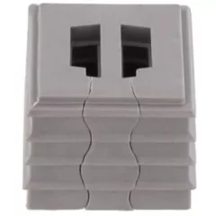   Weidmüller 2584800000 CABTITE SE 2/ASI SML GY Sealing element, Cabtite (cable entry system), TPE, Világosszürke, Magasság: 17.7 mm, Szélesség: 20.3 mm, Mélység: 17.7 mm, -40 °C…90 °C, IP54, IP65, IP66