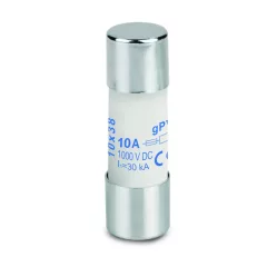   Weidmüller 2783230000 Olvadóbiztosíték-betét fotovoltaikus egységekhez, 10X38 mm, 10A, 1000 VDC, GPV ( Weidmüller 2783230000 )