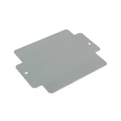  Weidmüller 3073110000 MOPL K6 STAHL Klippon K (aluminium empty enclosure), Rögzítőlemez, Rögzítőlemez, Magasság: 145 mm, Szélesség: 183 mm, Mélység: 2 mm, Anyag: Horganyzott acéllemez, galvanizált, Ezüst