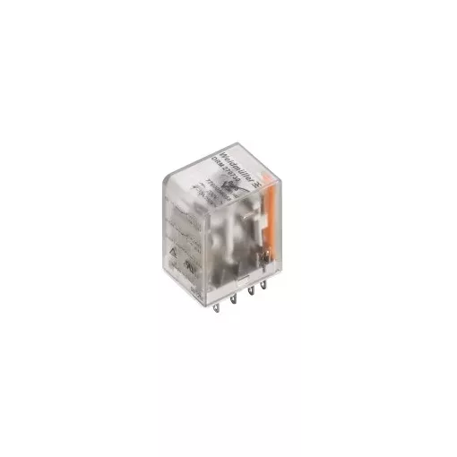 Weidmüller 7760056077 DRM270024LD/2CO/24V DC D-SERIES DRM, Relé, Érintkezők száma: 2, Váltóérintkező, AgNi 0,15 µm Au, Névleges vezérlőfeszültség: 24 V DC, Folytonos áram: 10 A, Dugaszolható csatlakozás