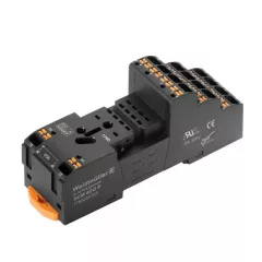   Weidmüller 7760056363 SCM 4CO P D-SERIES DRM, Relé talp, Érintkezők száma: 4 Váltóérintkező, Folytonos áram: 6 A, PUSH IN aktuátorral
