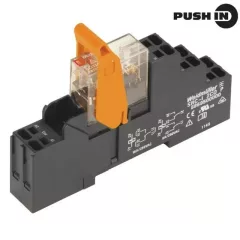   Weidmüller 8897140000 RCIKITP 230VAC 1CO LD, Komplett relé 1 váltóérintkező (CO) AgNi 90/10, 230V AC vezérlőfeszültség, 16A folytonos áram, push in (Riderseries)