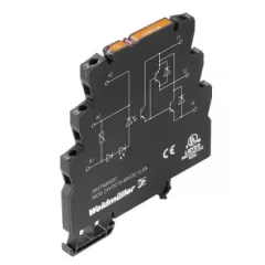   Weidmüller 8937980000 MOS 24VDC/5-48VDC 0,5A MICROOPTO, Szilárdtest-relé, 1 Váltóérintkező (Tranzisztor), Névleges vezérlőfeszültség: 24 V DC ±20 % , Névleges kapcsolási feszültség: 5...48 V DC, Folytonos áram: 500 mA, Csavaros csatlakozás